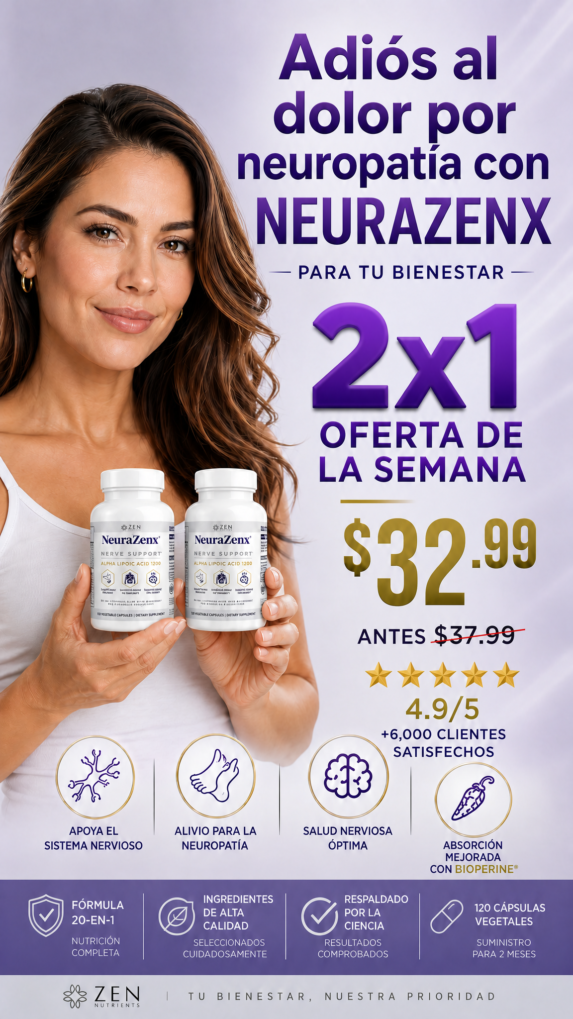 2X1 NeuraZenx | Enfoque Total para TU Bienestar