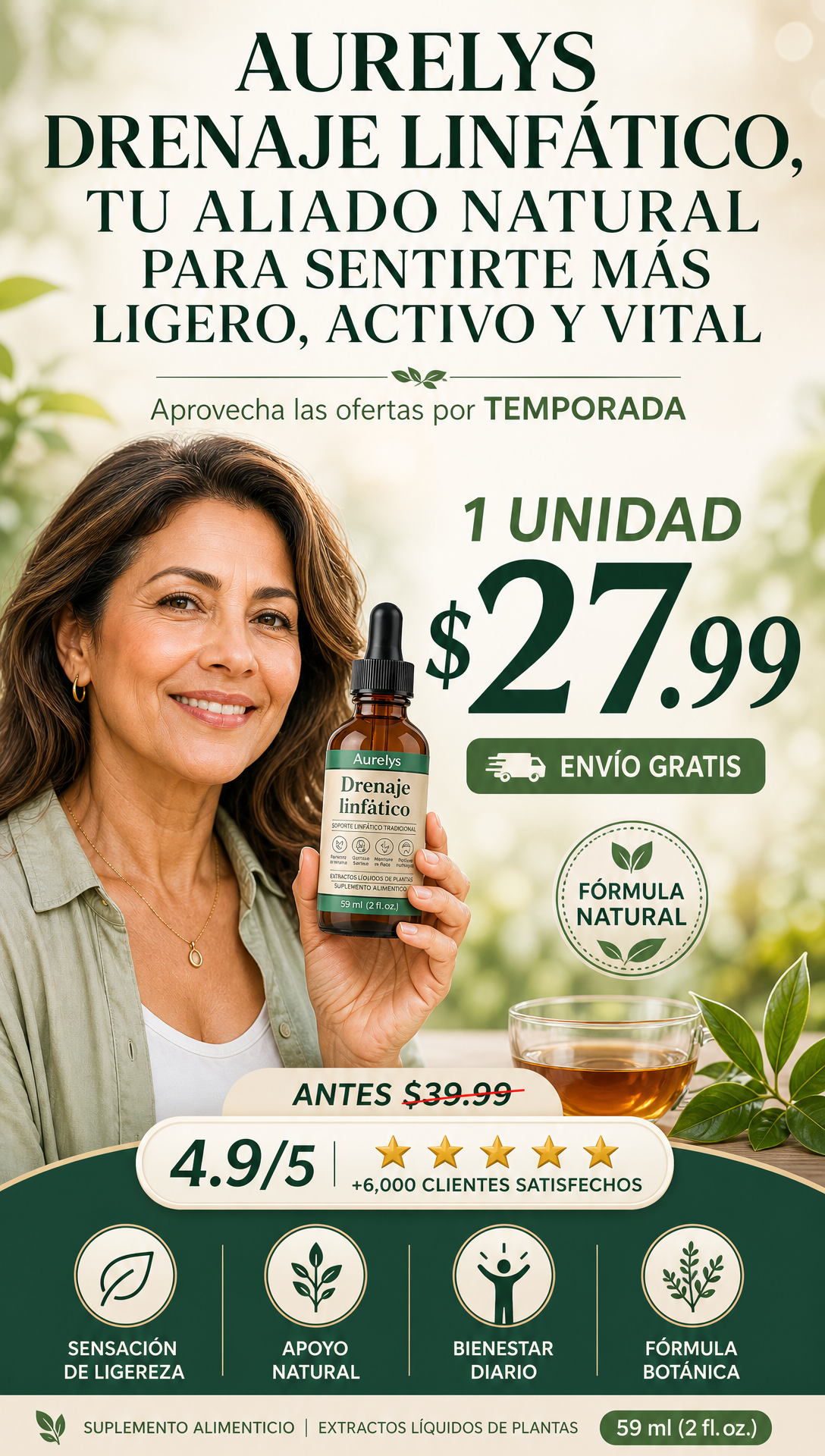 Drenaje Linfático Aurelys | Bienestar Diario en Gotas