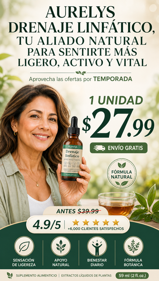 Drenaje Linfático Aurelys | Bienestar Diario en Gotas