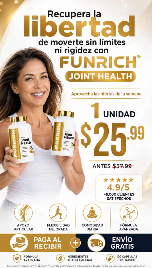 Funrich Joint Health | Articulaciones más fuertes y flexibles a cualquier edad