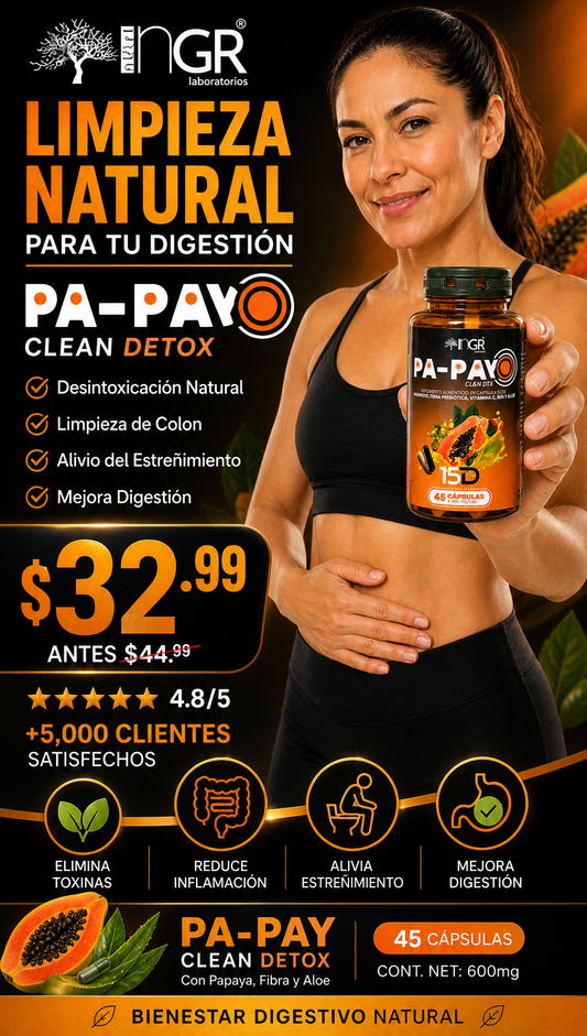 PA-PAY Clean Detox | Apoyo para tu Bienestar Digestivo
