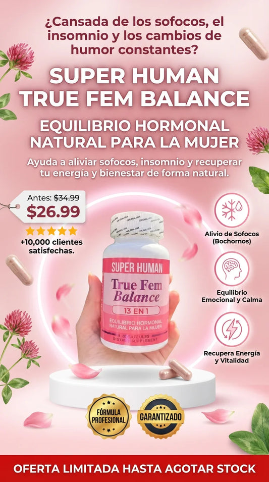 True Fem Balance 13 en 1 I Tu Aliado Hormonal Diario